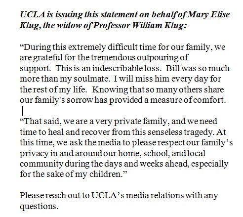 UCLA Statement